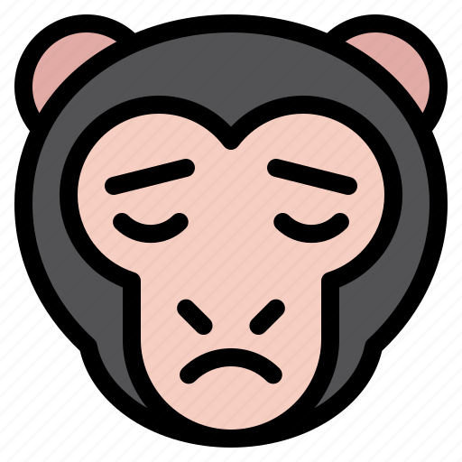 Calm, monkey, animal, wildlife, pet icon - Download on Iconfinder