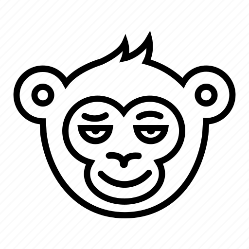 Cunning, face, head, monkey, smile icon - Download on Iconfinder