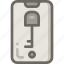 key, lock, mobile, security 