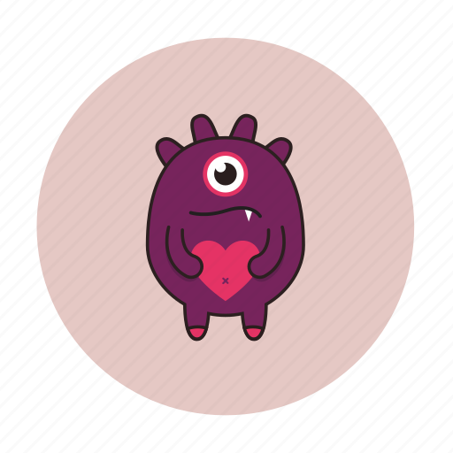Alien, heart, monster, planet, space, ufo icon - Download on Iconfinder