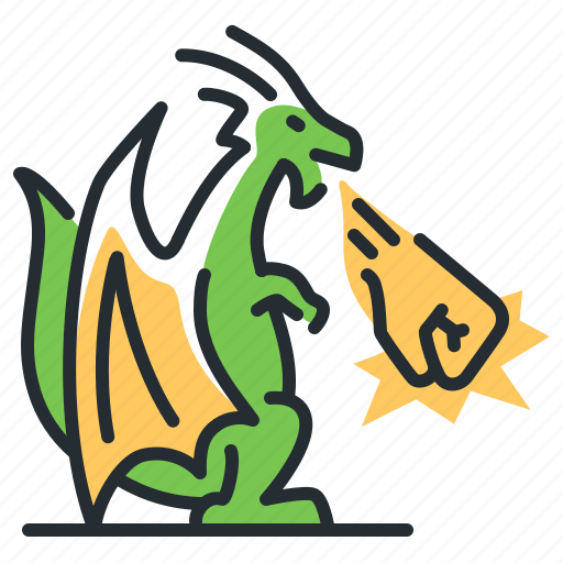 Attack, dragon, fighting monster, strength icon - Download on Iconfinder