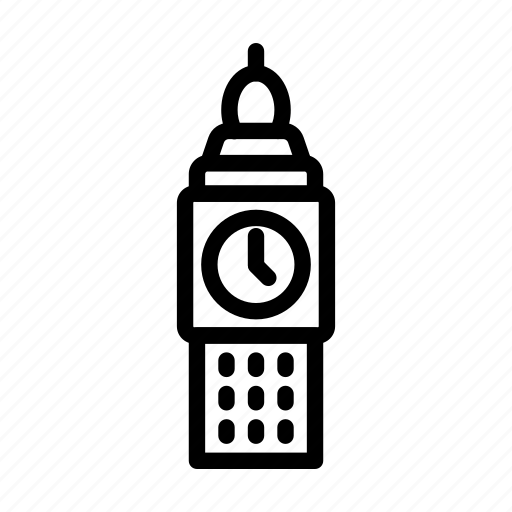 Big ben, landmark, london, clock tower, monument icon - Download on ...