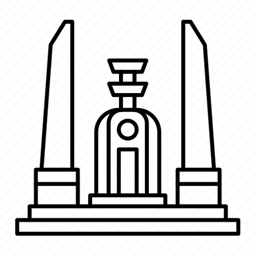 Democracy monument, building, monument, architecture, landmark, tourism, thailand icon - Download on Iconfinder