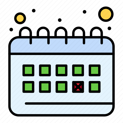 Calendar, clock, planning, routine icon - Download on Iconfinder