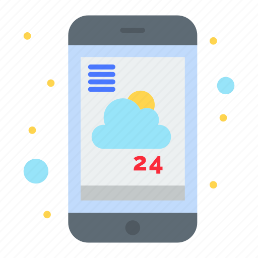 Forecast, mobile, report, service, weather icon - Download on Iconfinder