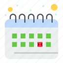 calendar, clock, planning, routine