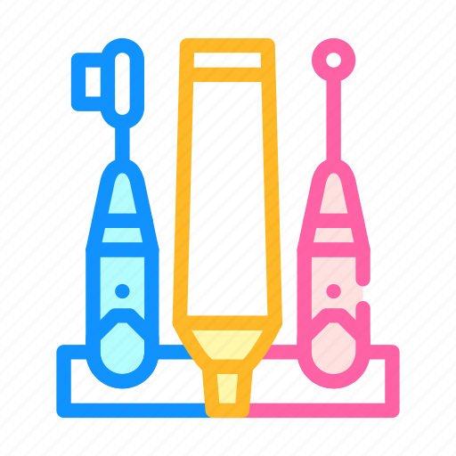 Toothvrush, pill, daily, routine, irrigator icon - Download on Iconfinder