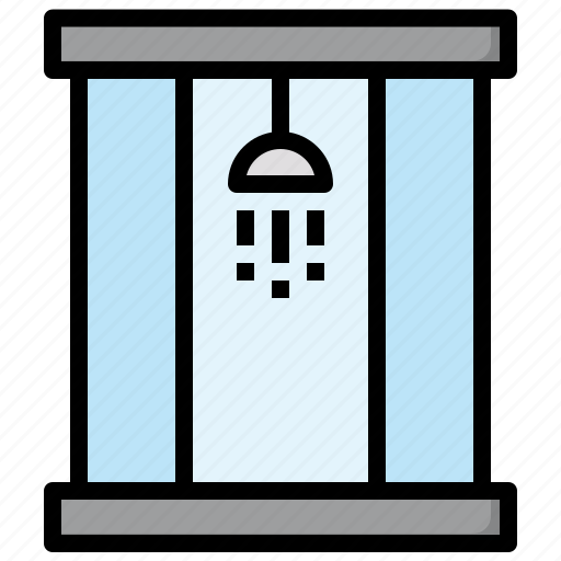 Shower, bathroom, furniture, and, household, hygienic, house icon - Download on Iconfinder