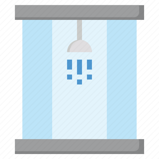 Shower, bathroom, furniture, and, household, hygienic, house icon - Download on Iconfinder