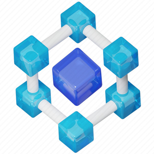 Blockchain, block, network, interconnected, transaction, crypto, cryptocurrency icon - Download on Iconfinder