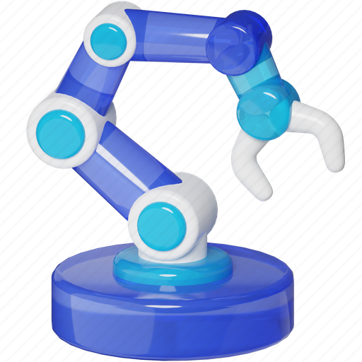 Robotic arm, machine, manufacturing, production, help, fitness, gym 3D illustration - Download on Iconfinder