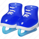 ice skating, skate, shoes, boots, skating, sport, hobby, sports equipment, 3d glass 