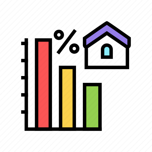 Decrease, estate, interest, mortgage, payments, real icon - Download on Iconfinder