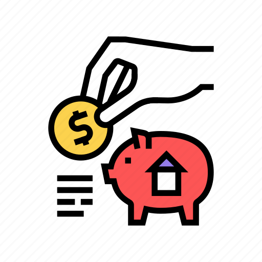 Bank, buy, house, money, piggy, put icon - Download on Iconfinder
