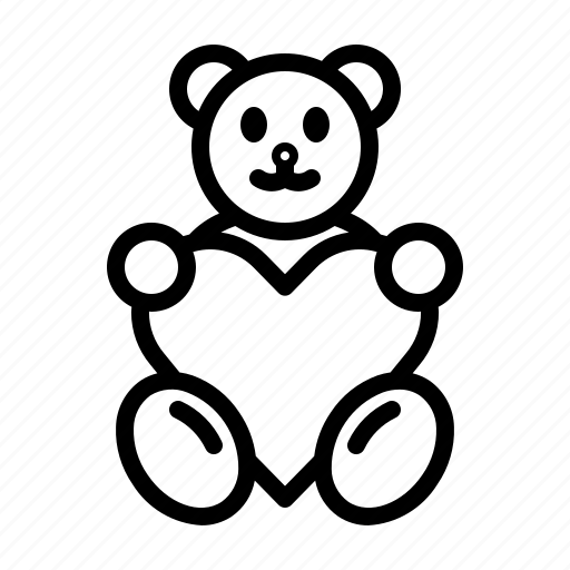 Baby, bear, childhood, cute, love, romantic, teddy icon - Download on Iconfinder