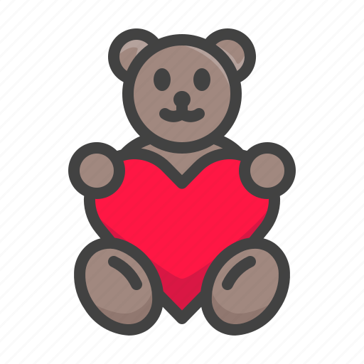 Baby, bear, childhood, cute, love, romantic, teddy icon - Download on Iconfinder