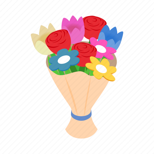Bouquet, day, holiday, isometric, love, mom, mother icon - Download on Iconfinder