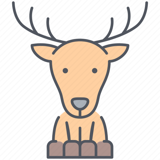 Deer, animal, forest, nature, north, reindeer, xmas icon - Download on Iconfinder