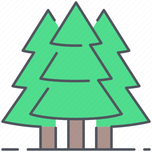 Evergreen, trees, cedar, fir, forest, nature, pine icon - Download on Iconfinder