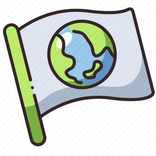 Earth, flag, world, environment, ecology, eco, nature icon - Download on Iconfinder