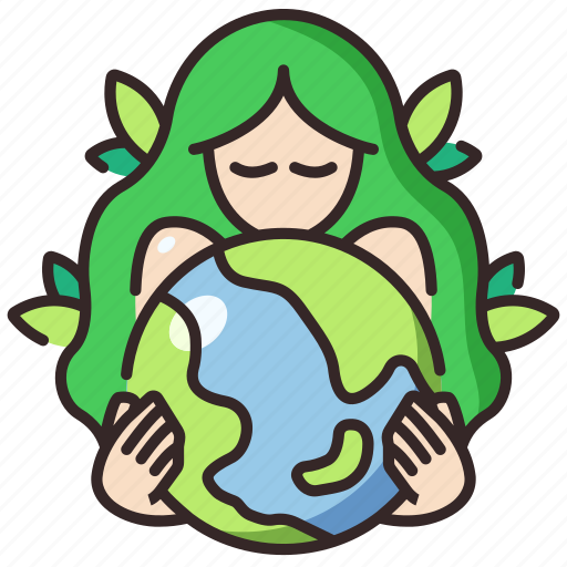 Gaia, nature, green, earth, god, world, plant icon - Download on Iconfinder