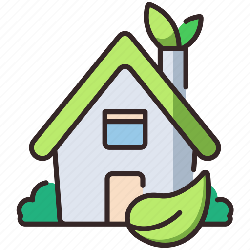 Green, nature, plant, house, environment, home, ecology icon - Download on Iconfinder