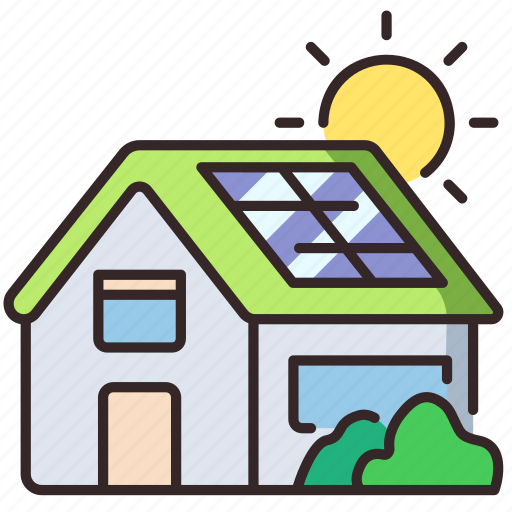 Home, electricity, renewable, solar, energy, cells, ecology icon - Download on Iconfinder
