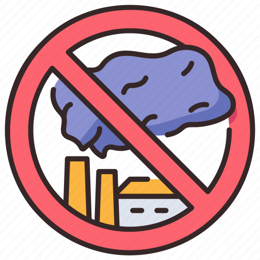 Pollution, environment, stop, ban, smoke, ecology, nature icon - Download on Iconfinder