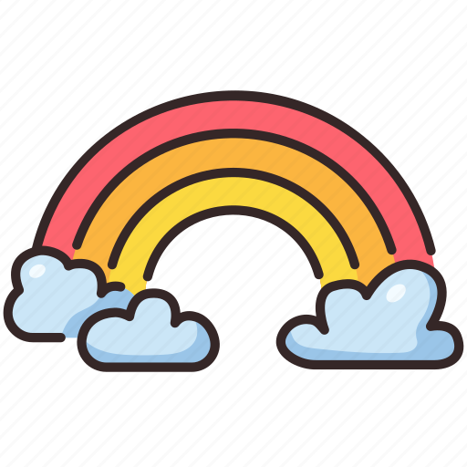 Rainbow, colorful, sky, cloud, nature icon - Download on Iconfinder