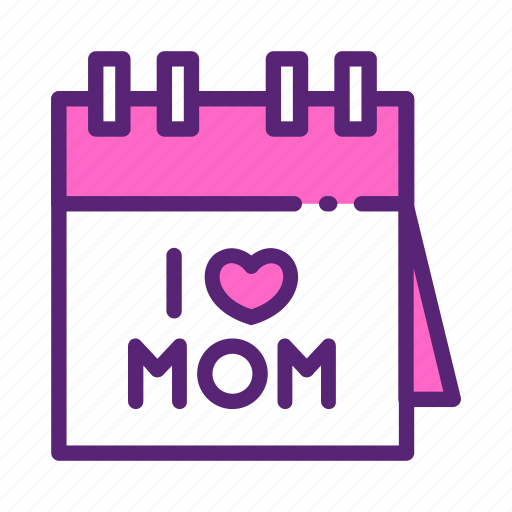 Calendar, day, love, mom, mother icon - Download on Iconfinder