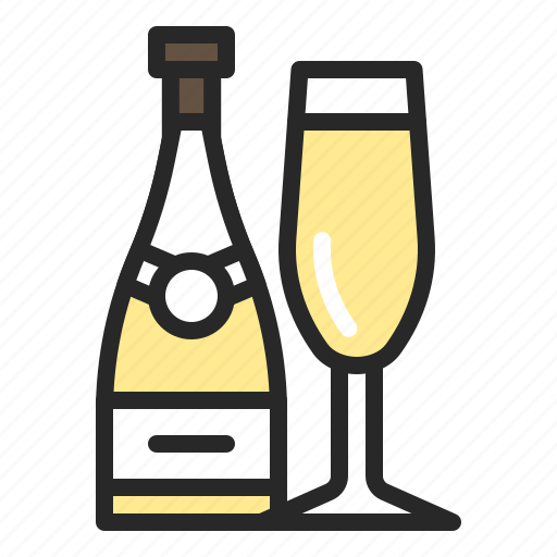 Mother's day, alcohols, champagne, drink, valentines day icon - Download on Iconfinder