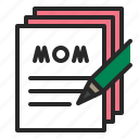message, mother's day, card, note, letter 