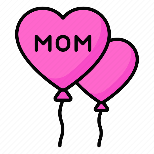 Balloons, mothers day, celebration, love, mom, entertainment, party icon - Download on Iconfinder