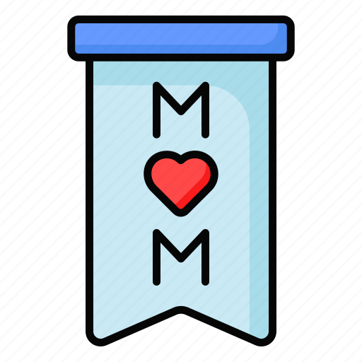 Banner, mothers day, mom, confetti, honor, party, celebration icon - Download on Iconfinder