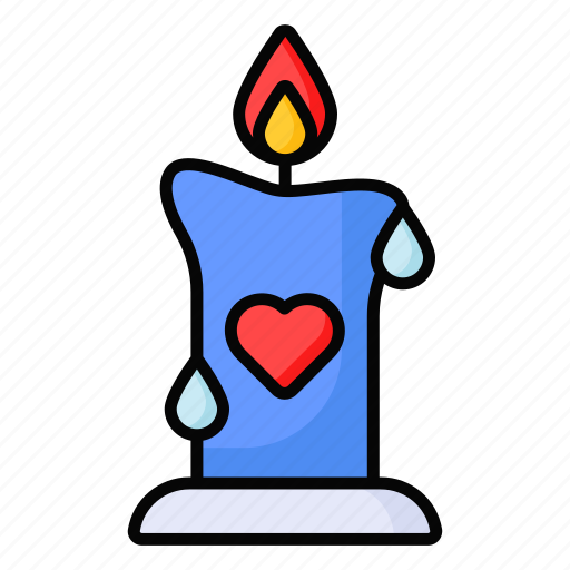 Candle, decoration, light, flame, illumination, candlestick, burning icon - Download on Iconfinder