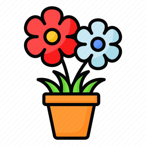 Flower, pot, bouquet, mothers day, gift, romantic, love icon - Download on Iconfinder