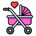 pushchair, pram, baby buggy, stroller, baby carrier, carriage, baby