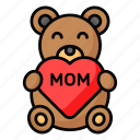 teddy, bear, teddy bear, mothers day, mom, love, care, toy, fluffy