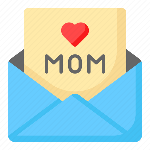 Letter, mothers day, communication, message, love, greetings, mail icon - Download on Iconfinder
