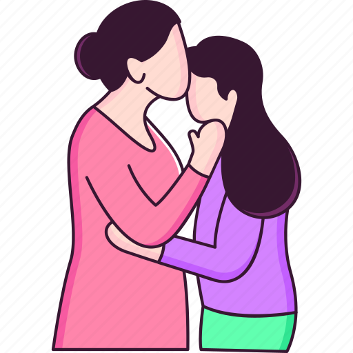 Mothers day, mother, love, kiss, cheer icon - Download on Iconfinder