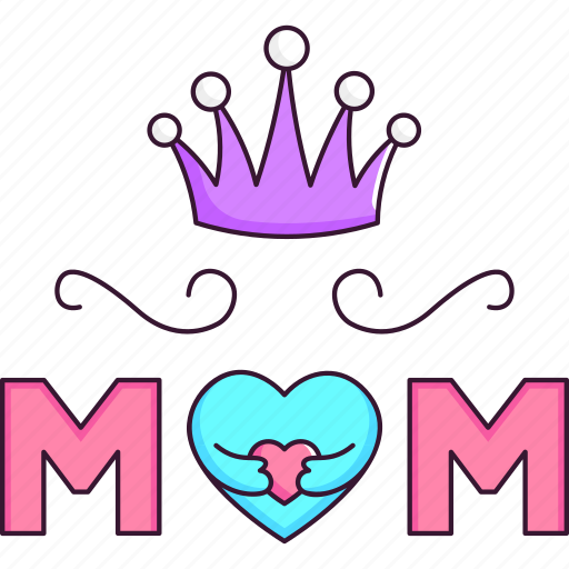Mothers day, crown, mother, baby, love icon - Download on Iconfinder