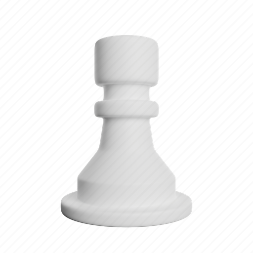 Pawn, chess, game, strategy, play 3D illustration - Download on Iconfinder