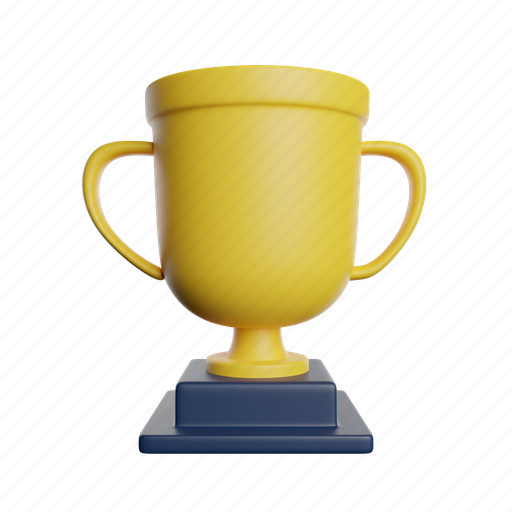 Trophy, champion, medal, achievement, winner, prize, cup 3D illustration - Download on Iconfinder