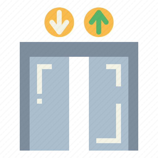 Building, doors, lift, transportation icon - Download on Iconfinder