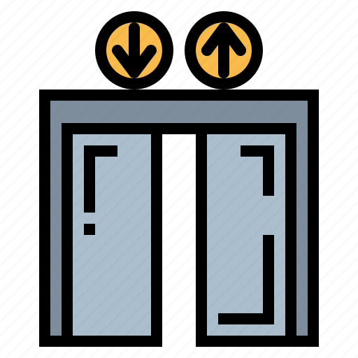 Building, doors, lift, transportation icon - Download on Iconfinder