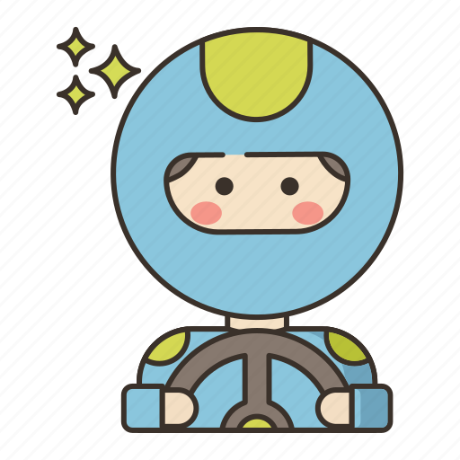 Driver, go, kart, male icon - Download on Iconfinder