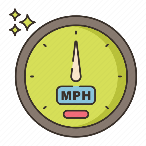 Hour, miles, mph, speed icon - Download on Iconfinder