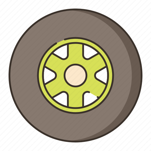 Slick, tire, tyre, vehicle icon - Download on Iconfinder