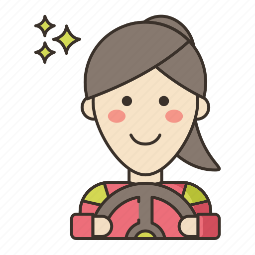 Female, racer, street icon - Download on Iconfinder