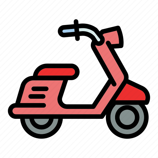 Business, fashion, party, pizza, retro, scooter icon - Download on Iconfinder